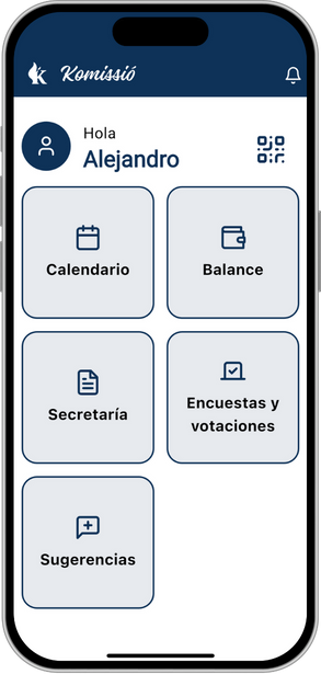 Aplicación Komissió en iPhone